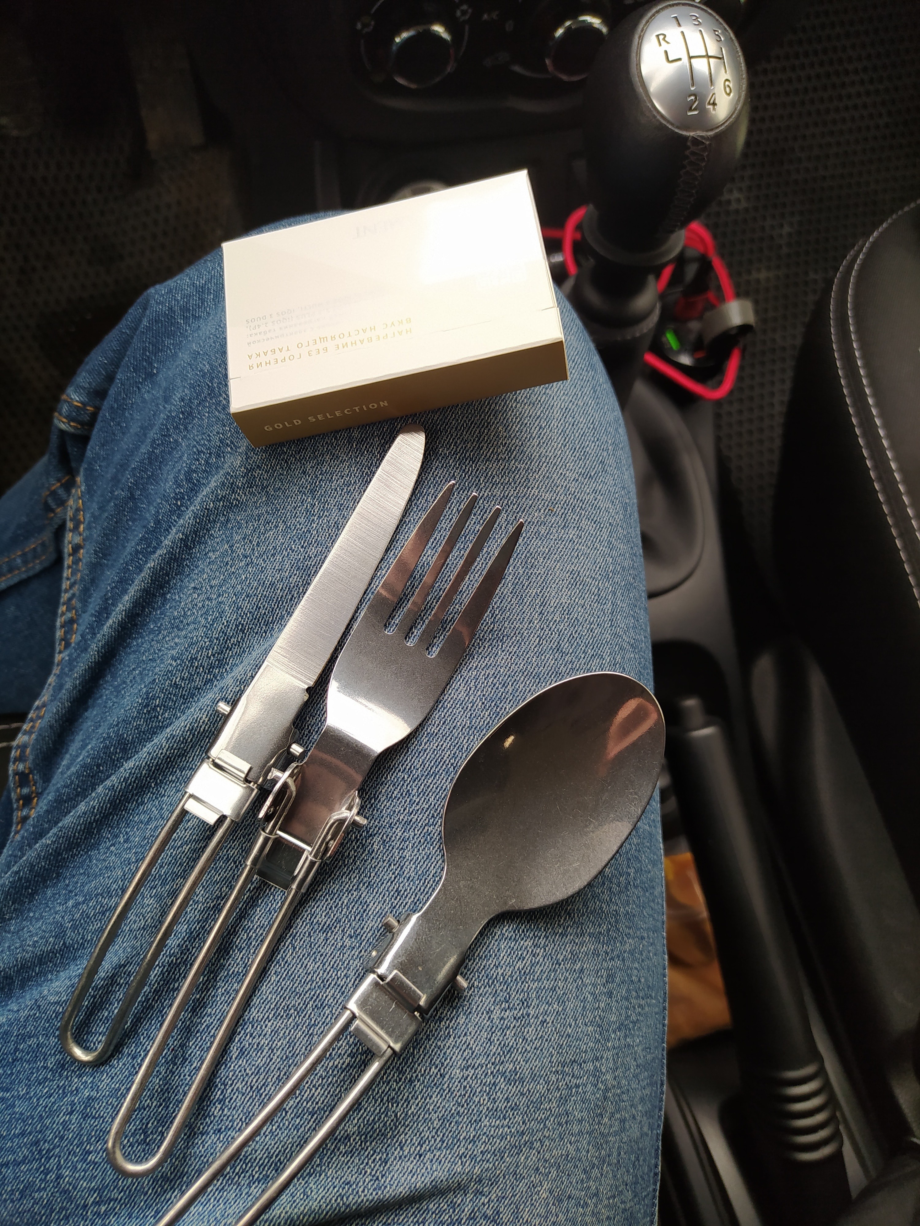 Widesea 3-piece Foldable Stainless Steel Cutlery Set photo review